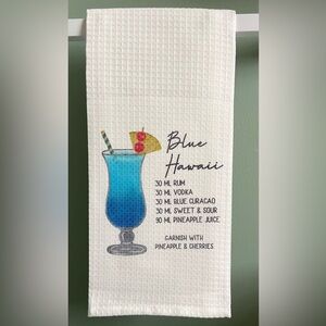 4/$15 Blue Hawaii Cocktail Kitchen Towel